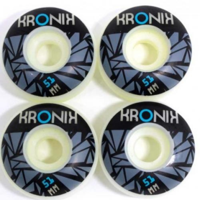 Roda Kronik 51mm Branco/Preto
